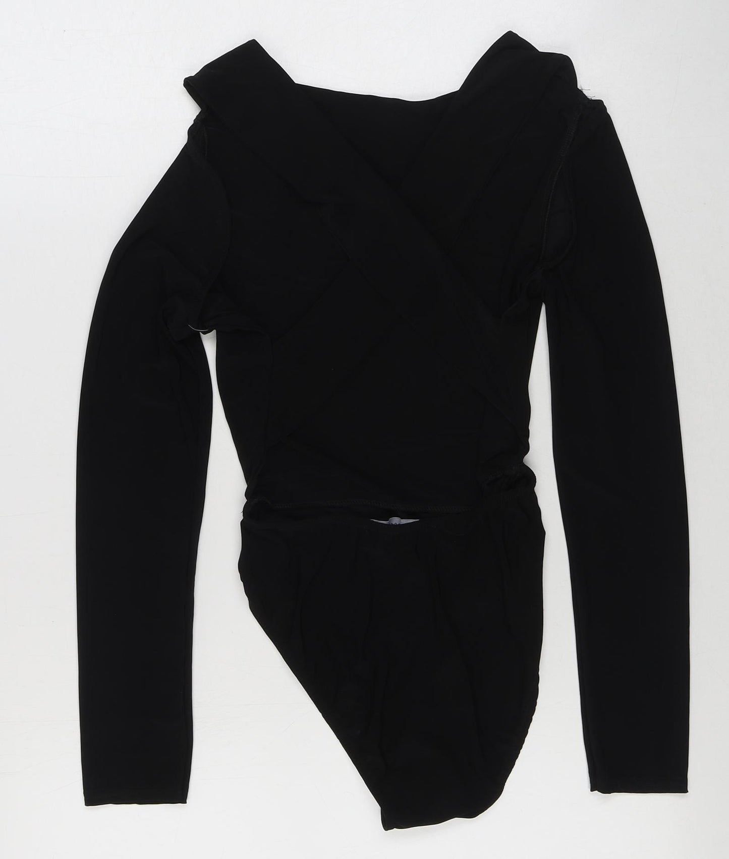 OUTRAGEOUS FORTUNE Womens Black Polyester Bodysuit One-Piece Size 10 Snap