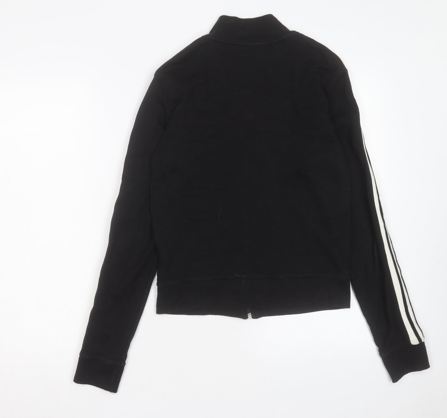 New Look Womens Black Cotton Full Zip Sweatshirt Size 14 Zip
