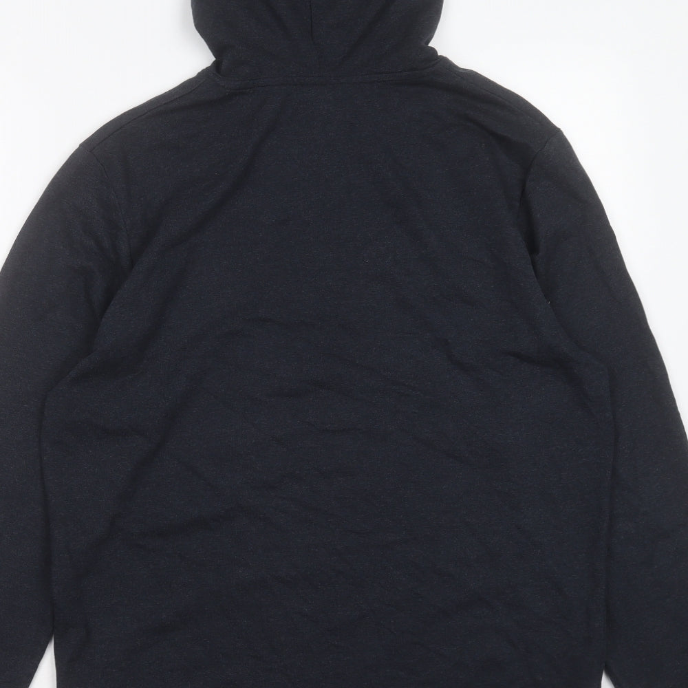 JACK & JONES Mens Grey Cotton Pullover Hoodie Size L