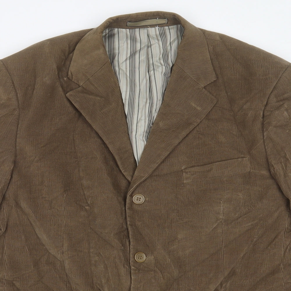 Marks and Spencer Mens Brown Cotton Jacket Blazer Size 42