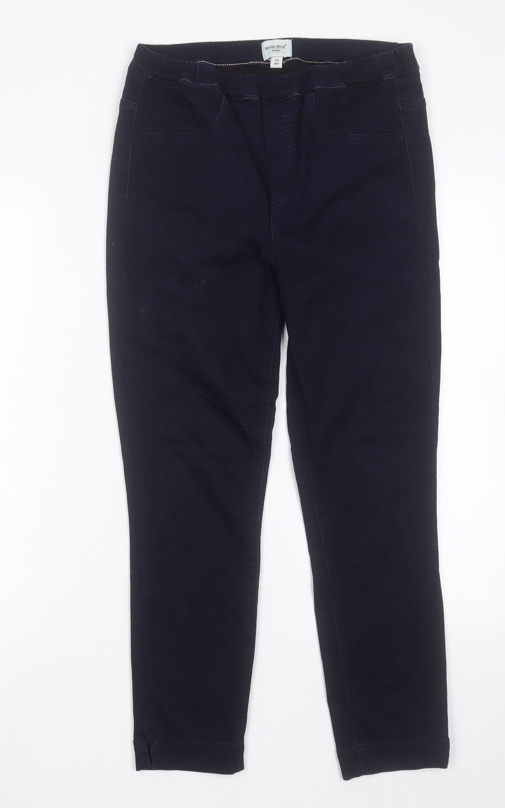 White Stuff Womens Blue Cotton Jegging Jeans Size 12 L25 in Regular
