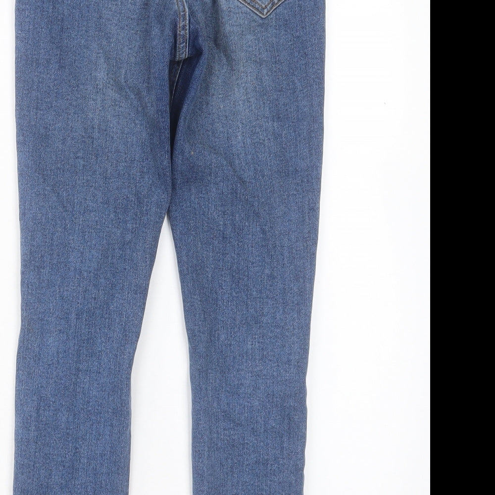 New Look Womens Blue Cotton Skinny Jeans Size 6 L23 in Regular Button