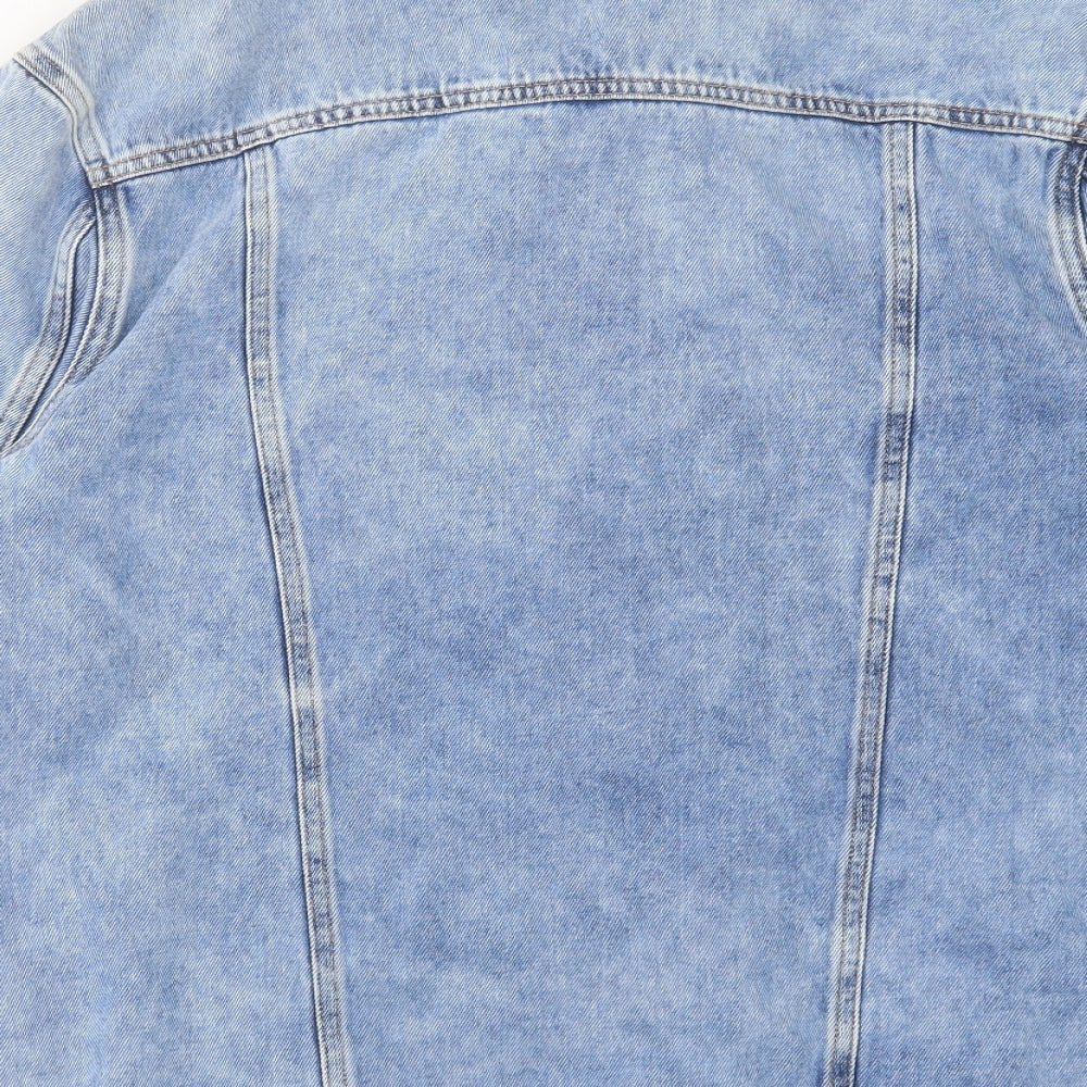 Marvi Jeans Womens Blue Jacket Size L Button