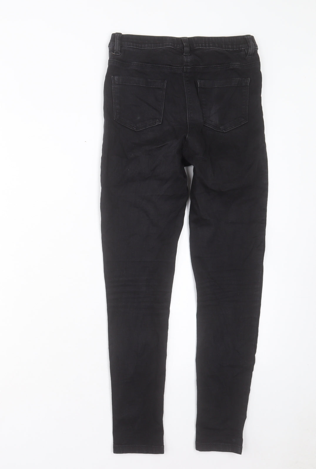 NEXT Boys Black Cotton Skinny Jeans Size 12 Years Regular Button