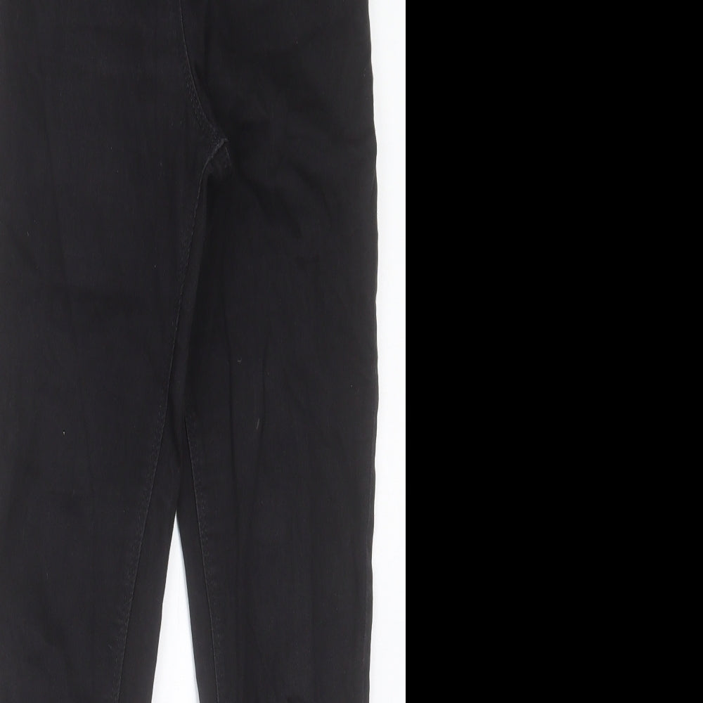 NEXT Boys Black Cotton Skinny Jeans Size 12 Years Regular Button