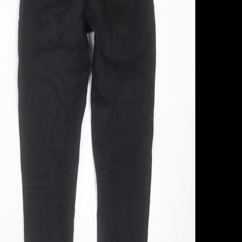 NEXT Boys Black Cotton Skinny Jeans Size 12 Years Regular Button