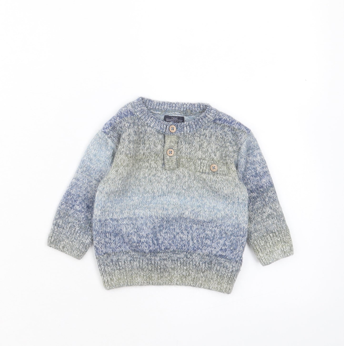 NEXT Baby Blue Acrylic Pullover Jumper Size 6-9 Months Pullover