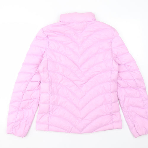 Marks and Spencer Womens Purple Puffer Jacket Jacket Size 8 Zip
