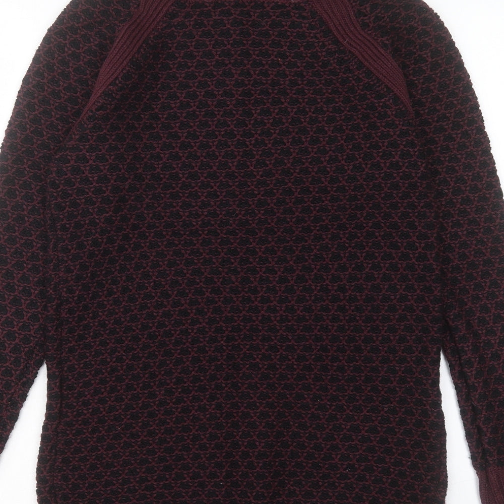 NEXT Womens Purple Roll Neck Acrylic Pullover Jumper Size 8