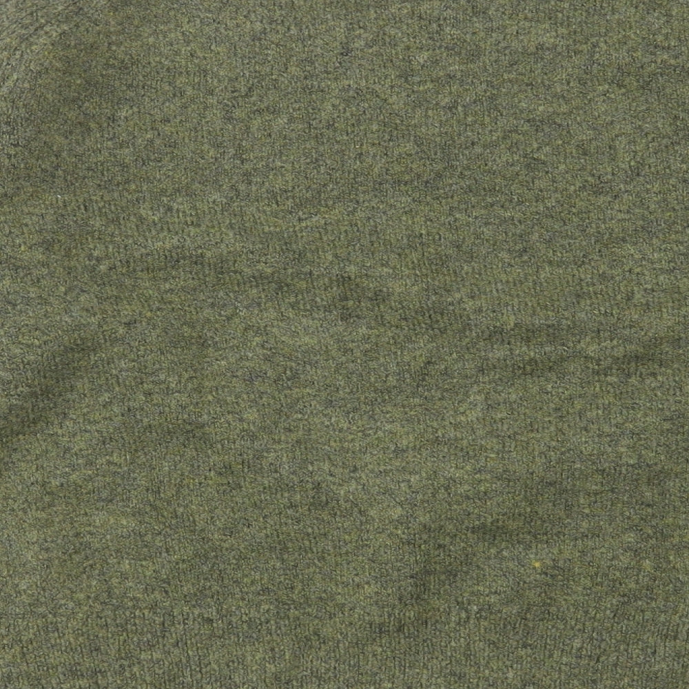 Marks and Spencer Womens Green Round Neck Acrylic Pullover Jumper Size M