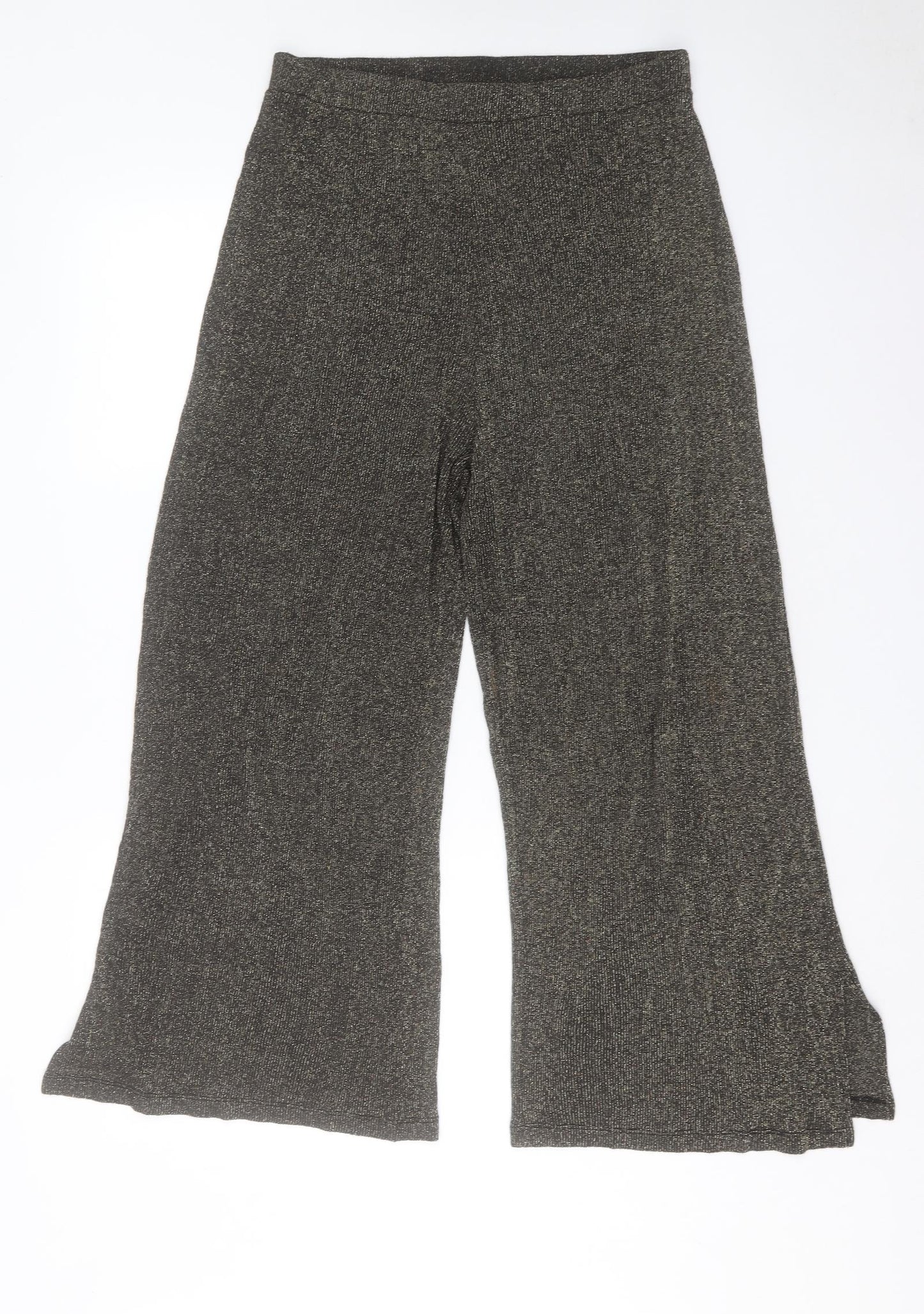 ASOS Womens Grey Polyester Trousers Size 14 L27 in Regular