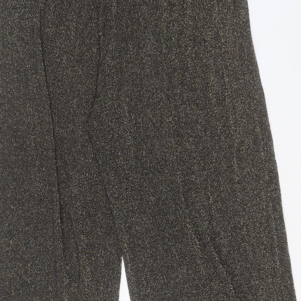 ASOS Womens Grey Polyester Trousers Size 14 L27 in Regular