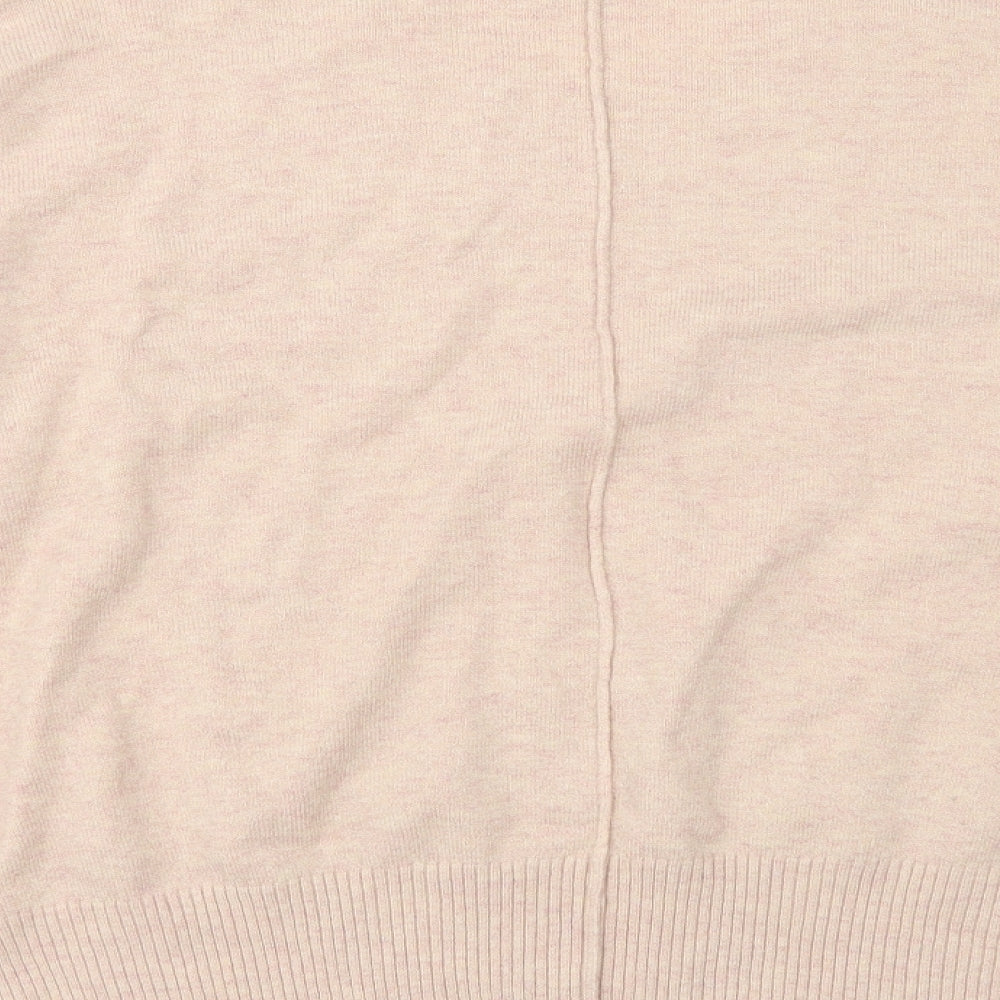 French Connection Womens Pink Round Neck Acrylic Pullover Jumper Size M