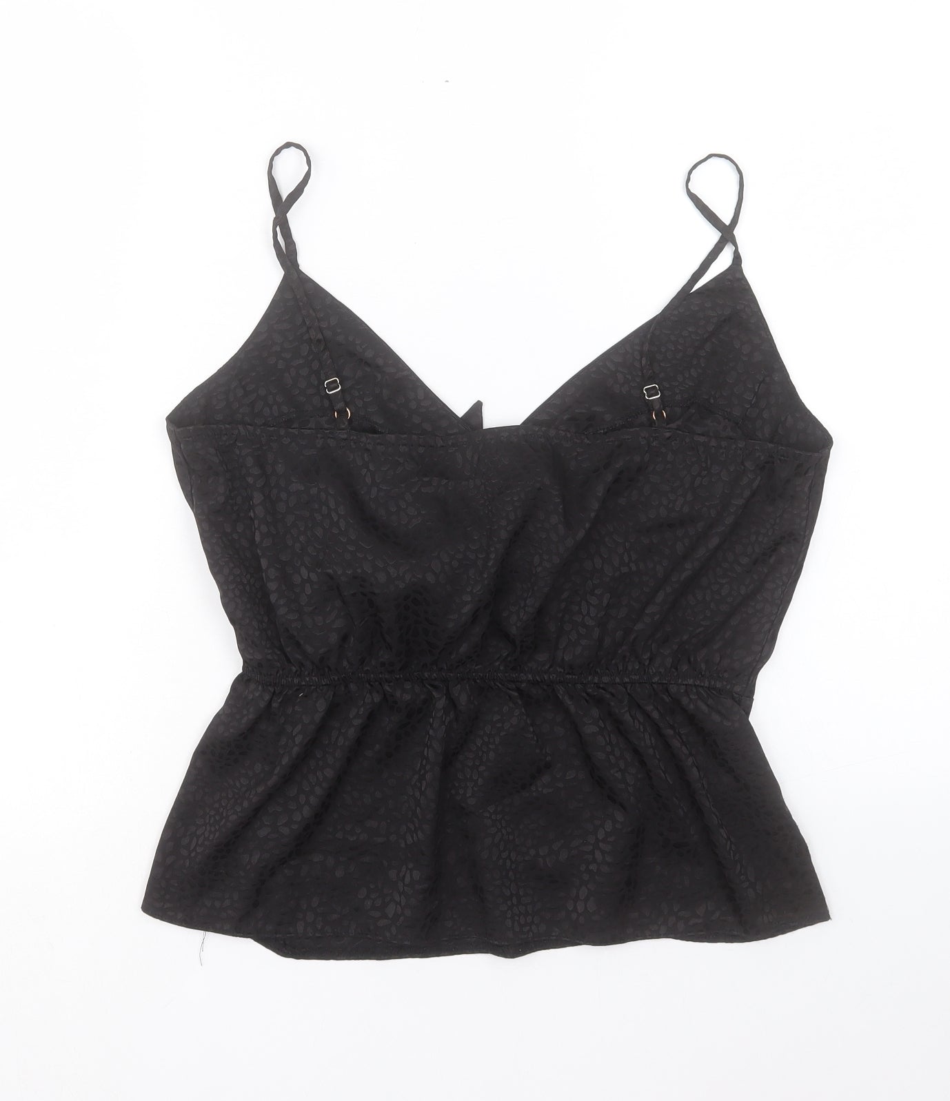 Primark Womens Black Polyester Camisole Tank Size 14 V-Neck