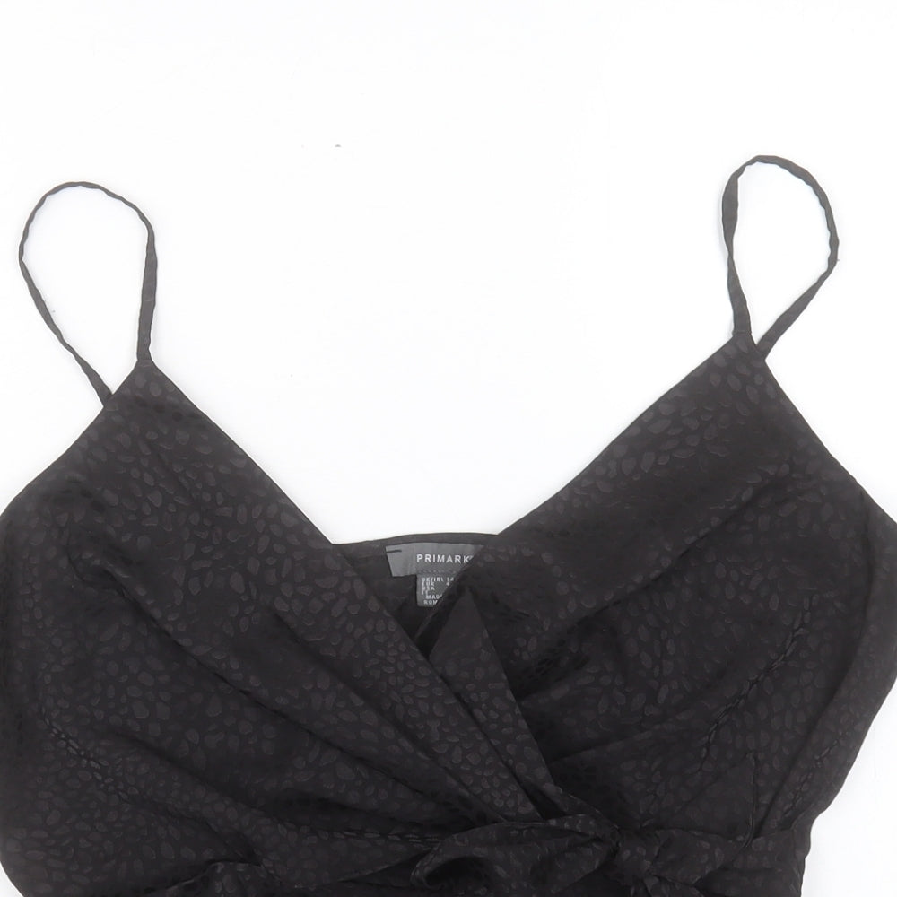 Primark Womens Black Polyester Camisole Tank Size 14 V-Neck