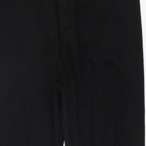 Primark Womens Black Cotton Skinny Jeans Size 16 L28 in Regular Button