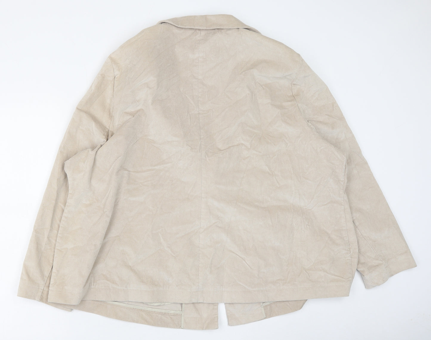 Anthology Womens Beige Jacket Blazer Size 30 Button