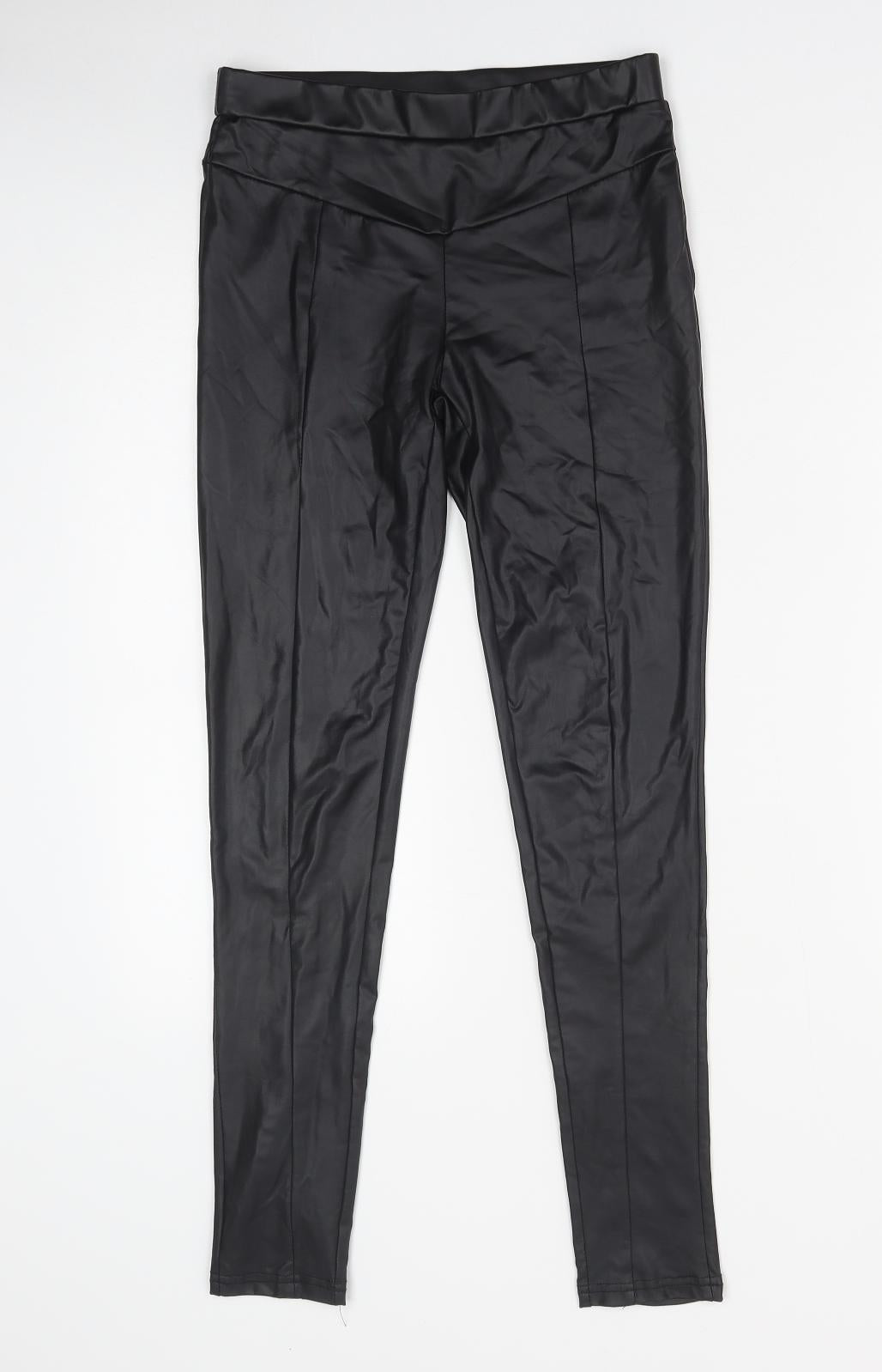 ADLIB Womens Black Ramie Jegging Leggings Size 10 L28 in