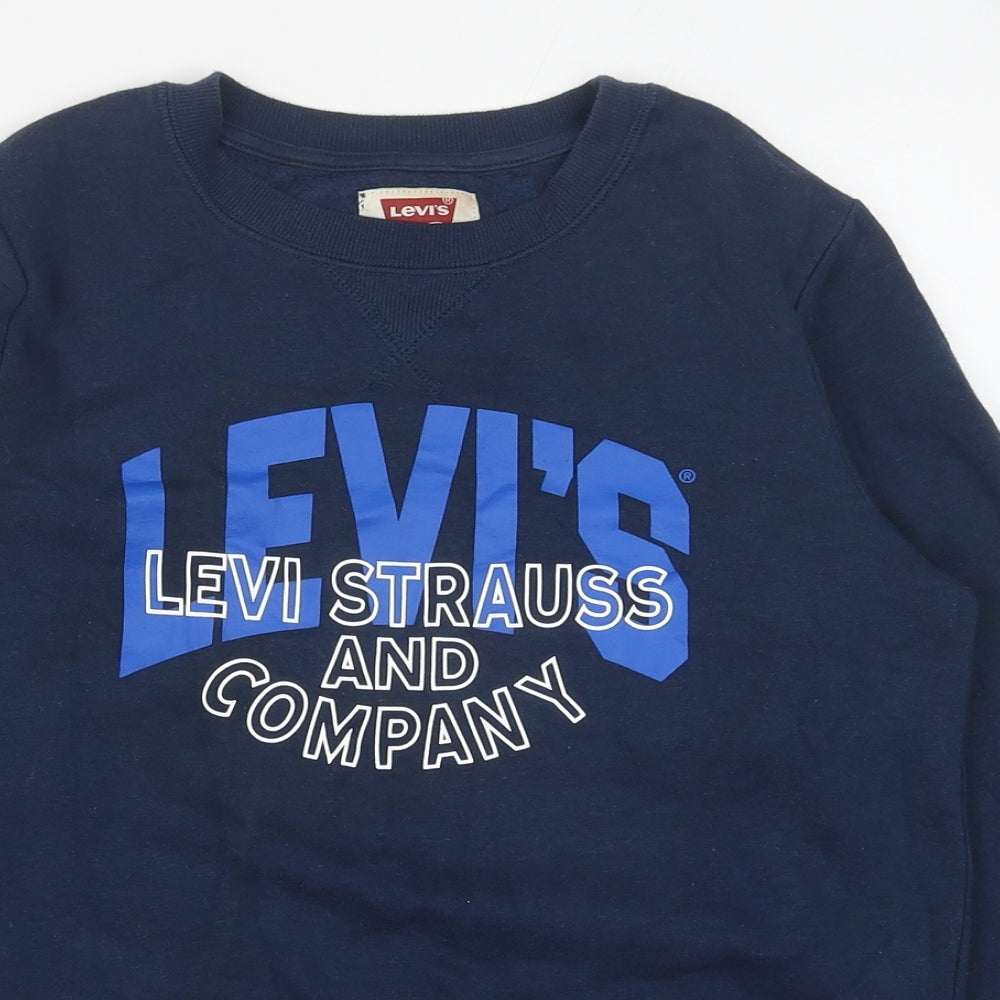 Signature by Levi Strauss & Co. Girls Blue Cotton Pullover Sweatshirt Size 16 Years Pullover