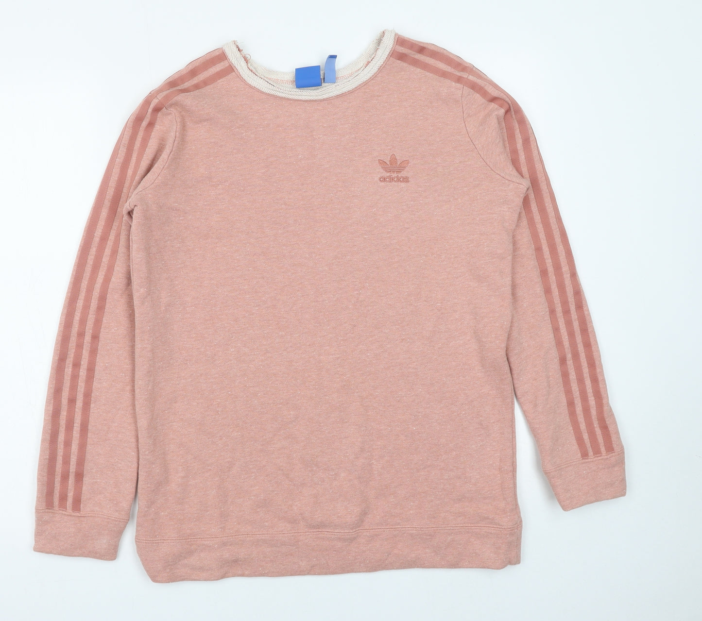 adidas Womens Pink Polyester Pullover Sweatshirt Size 10 Pullover