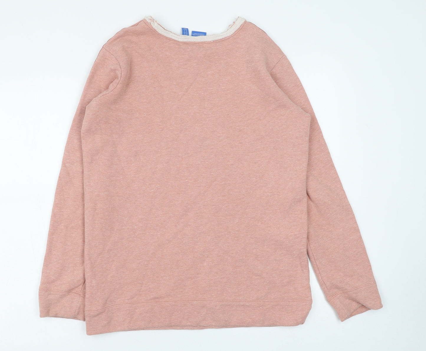 adidas Womens Pink Polyester Pullover Sweatshirt Size 10 Pullover