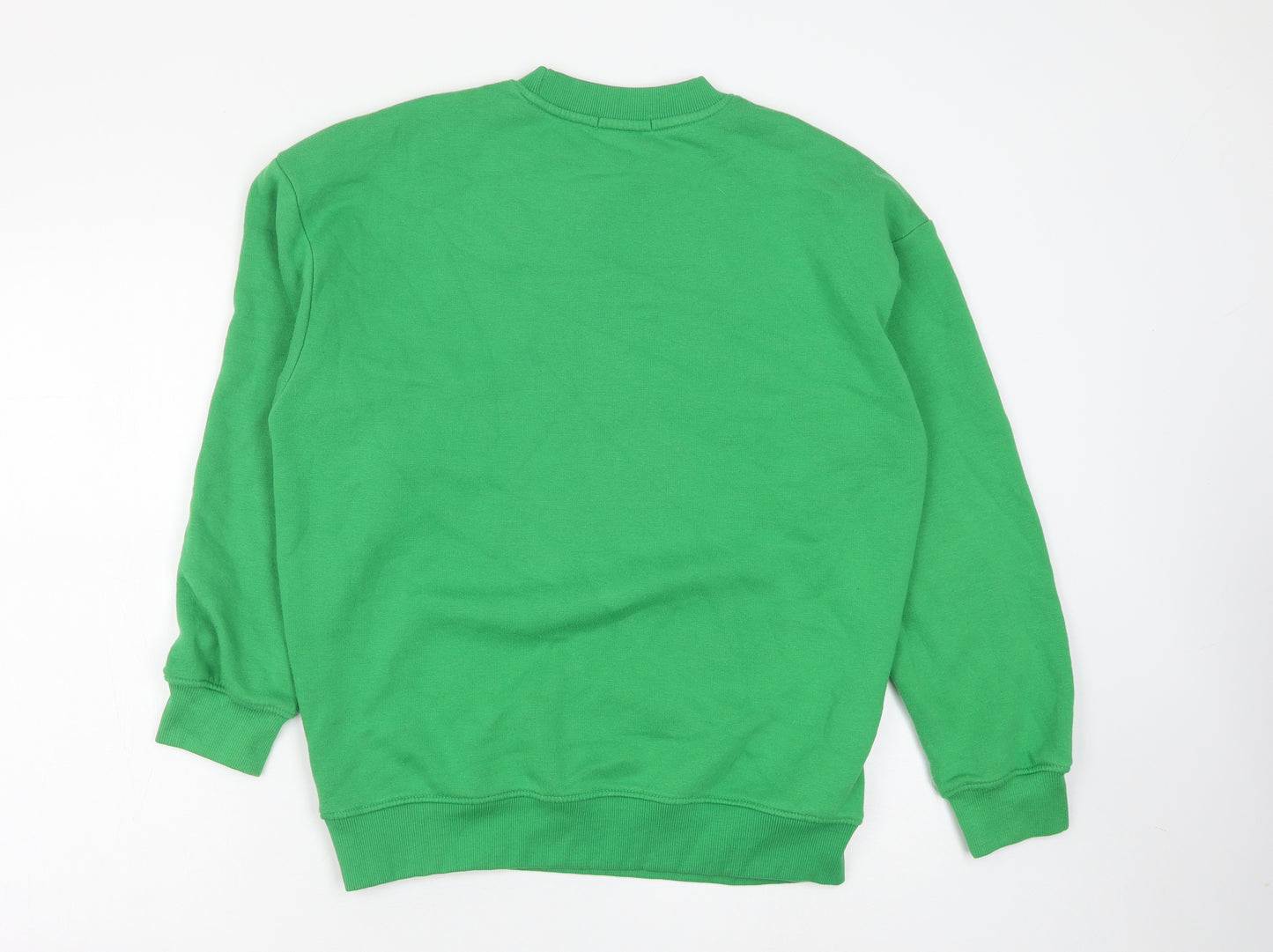 I SAW IT FIRST Womens Green Cotton Pullover Sweatshirt Size 6 Pullover - California