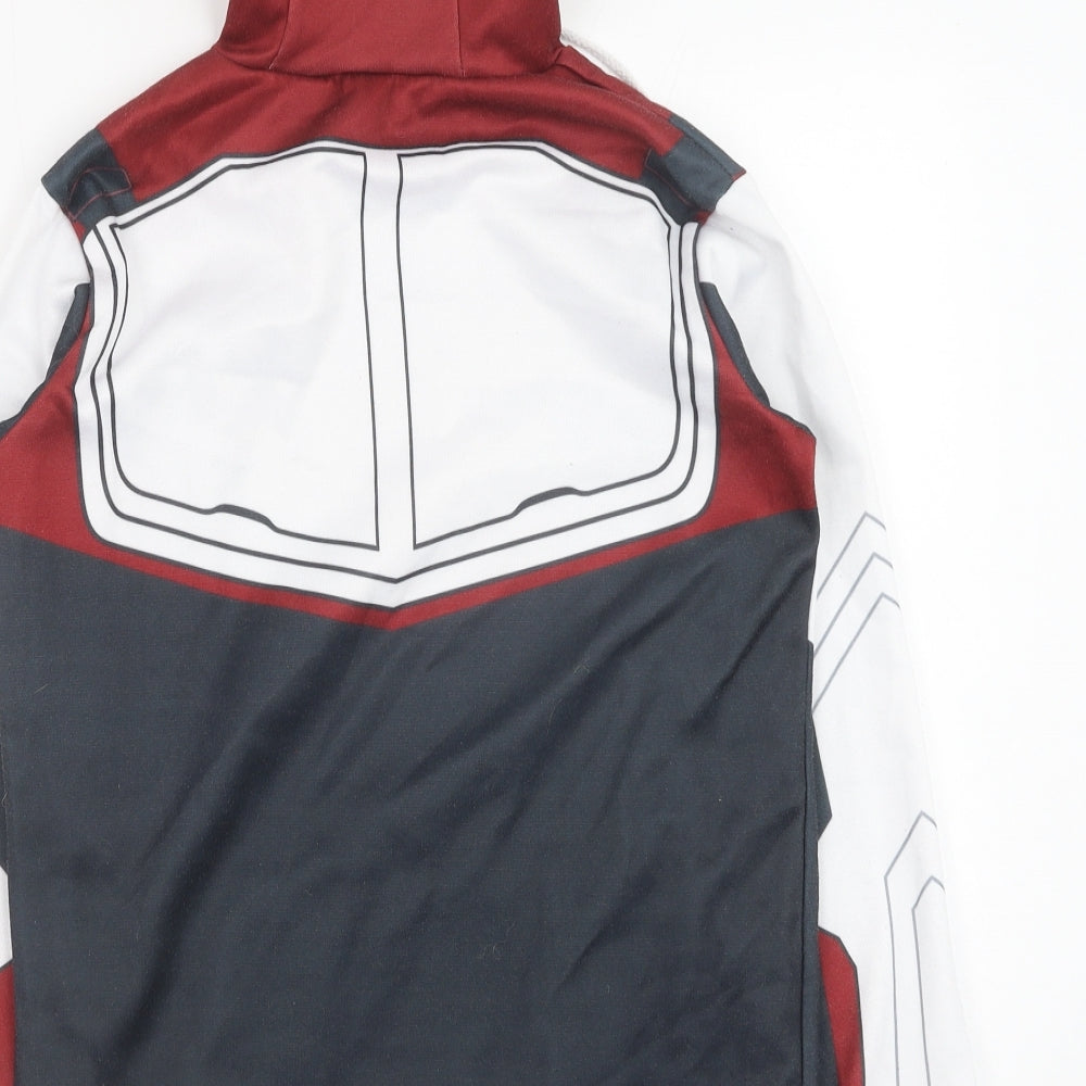 Preworn Mens Multicoloured Geometric Polyester Pullover Hoodie Size XS - Avengers