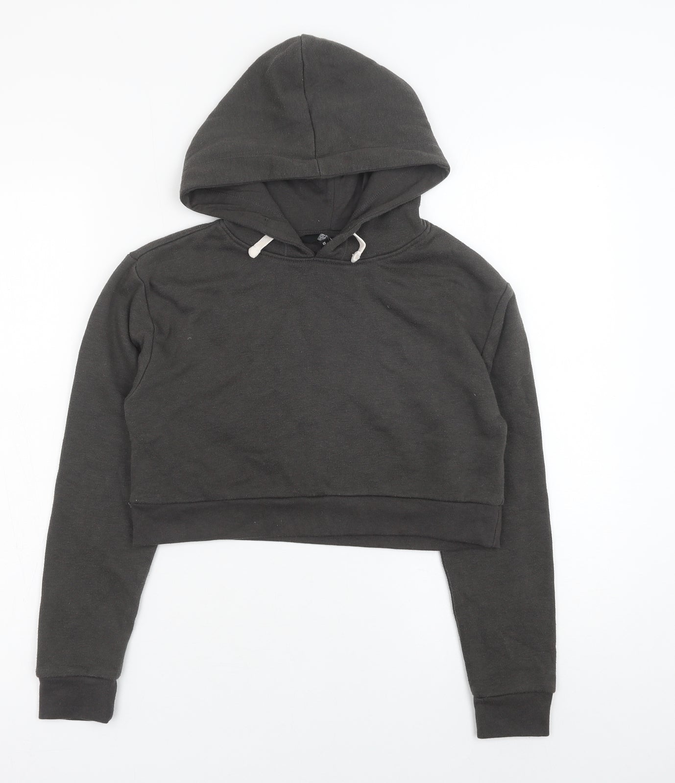 New Look Girls Grey Polyester Pullover Hoodie Size 10-11 Years Pullover