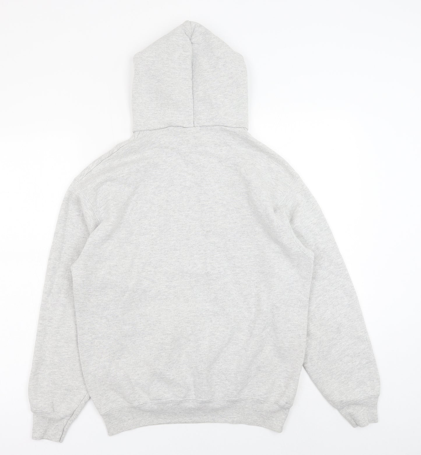 Fruit of the Loom Mens Grey Cotton Pullover Hoodie Size M