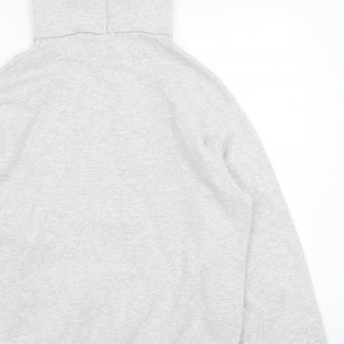 Fruit of the Loom Mens Grey Cotton Pullover Hoodie Size M