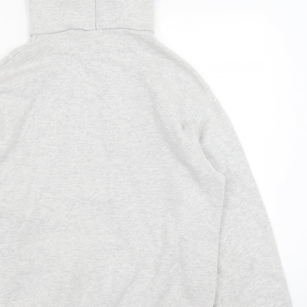 Fruit of the Loom Mens Grey Cotton Pullover Hoodie Size M
