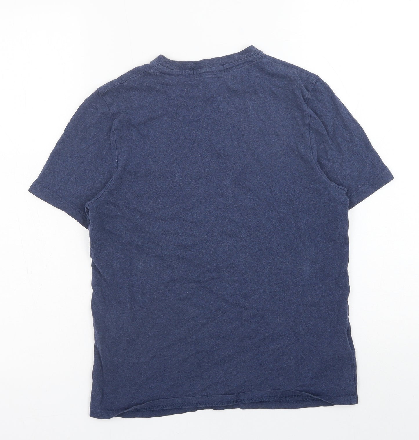 Fred Perry Boys Blue Cotton Basic T-Shirt Size M Crew Neck Pullover