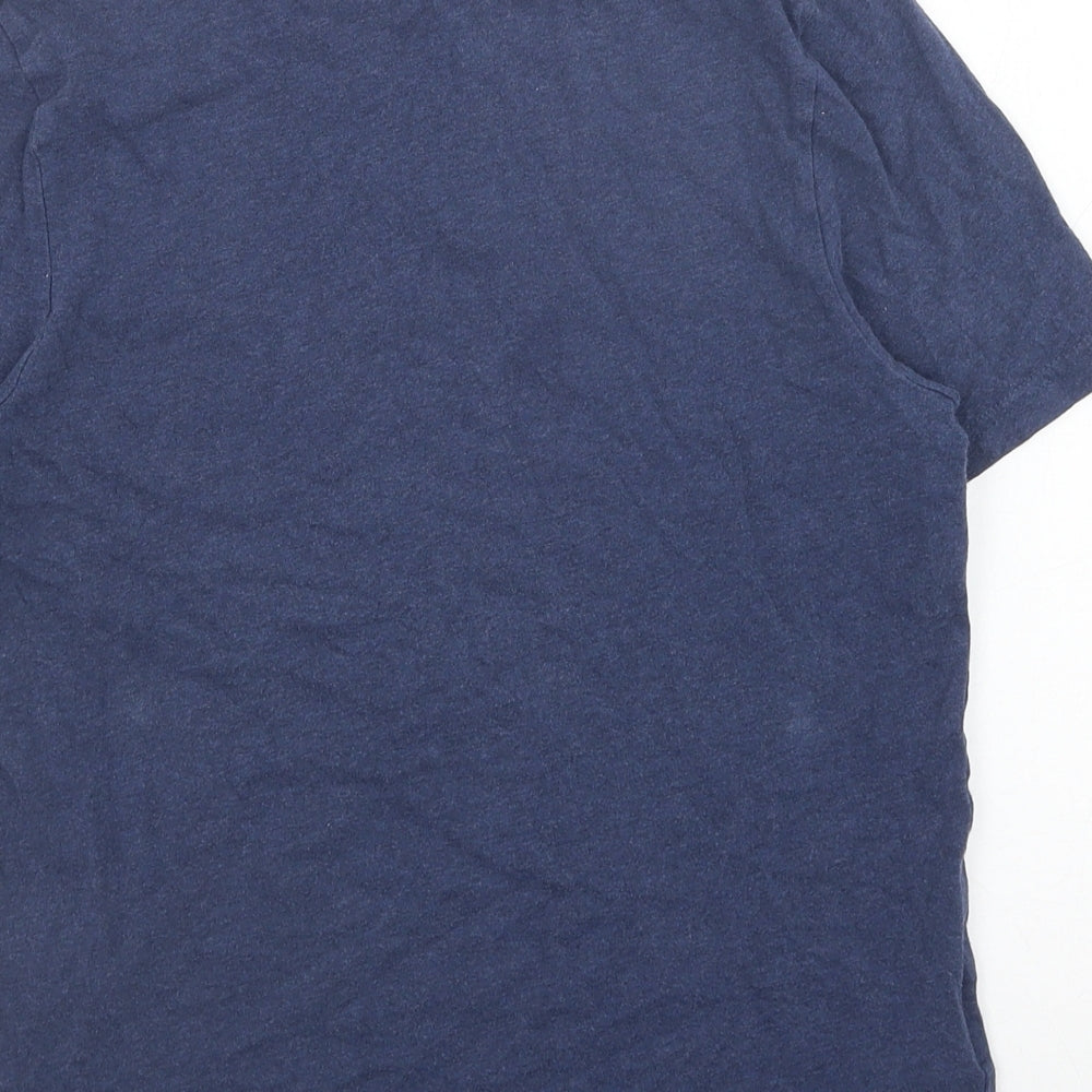 Fred Perry Boys Blue Cotton Basic T-Shirt Size M Crew Neck Pullover