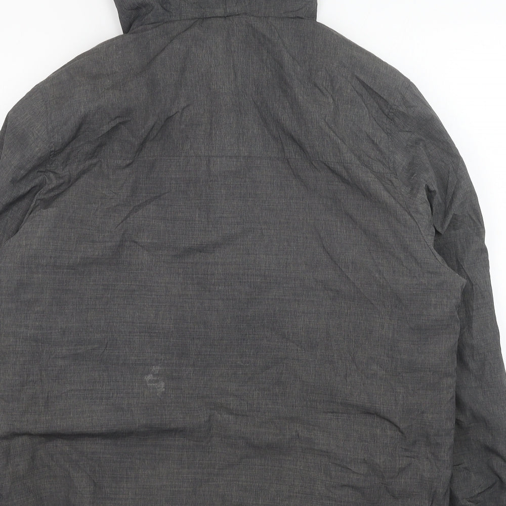 ellesse Mens Grey Anorak Coat Size XL Zip