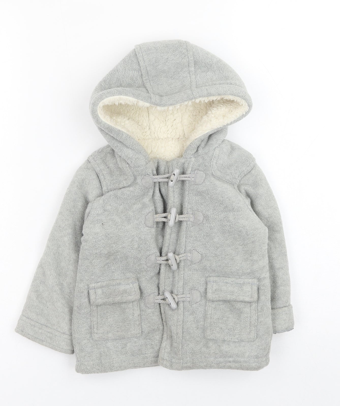 George Baby Grey Pea Coat Coat Size 12-18 Months Button