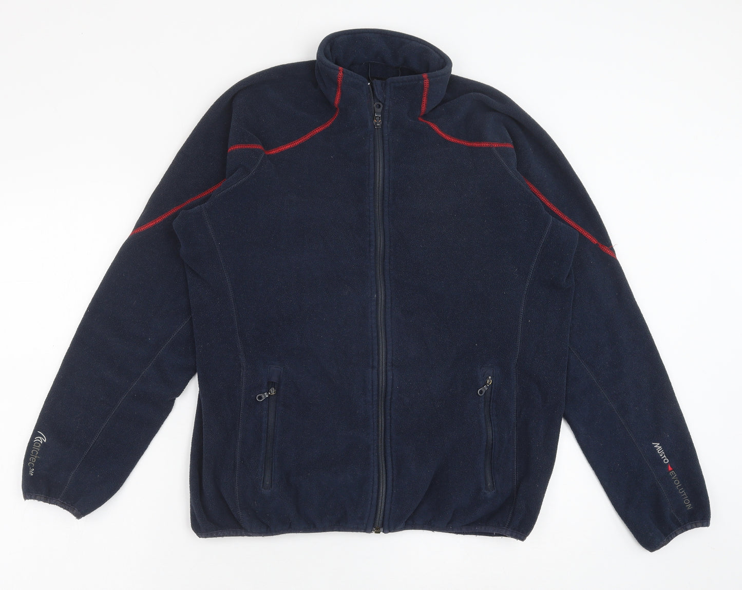 MUSTO Womens Blue Jacket Size 16 Zip