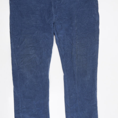 Cotton Traders Mens Black Cotton Straight Jeans Size 42 in L29 in Regular Button