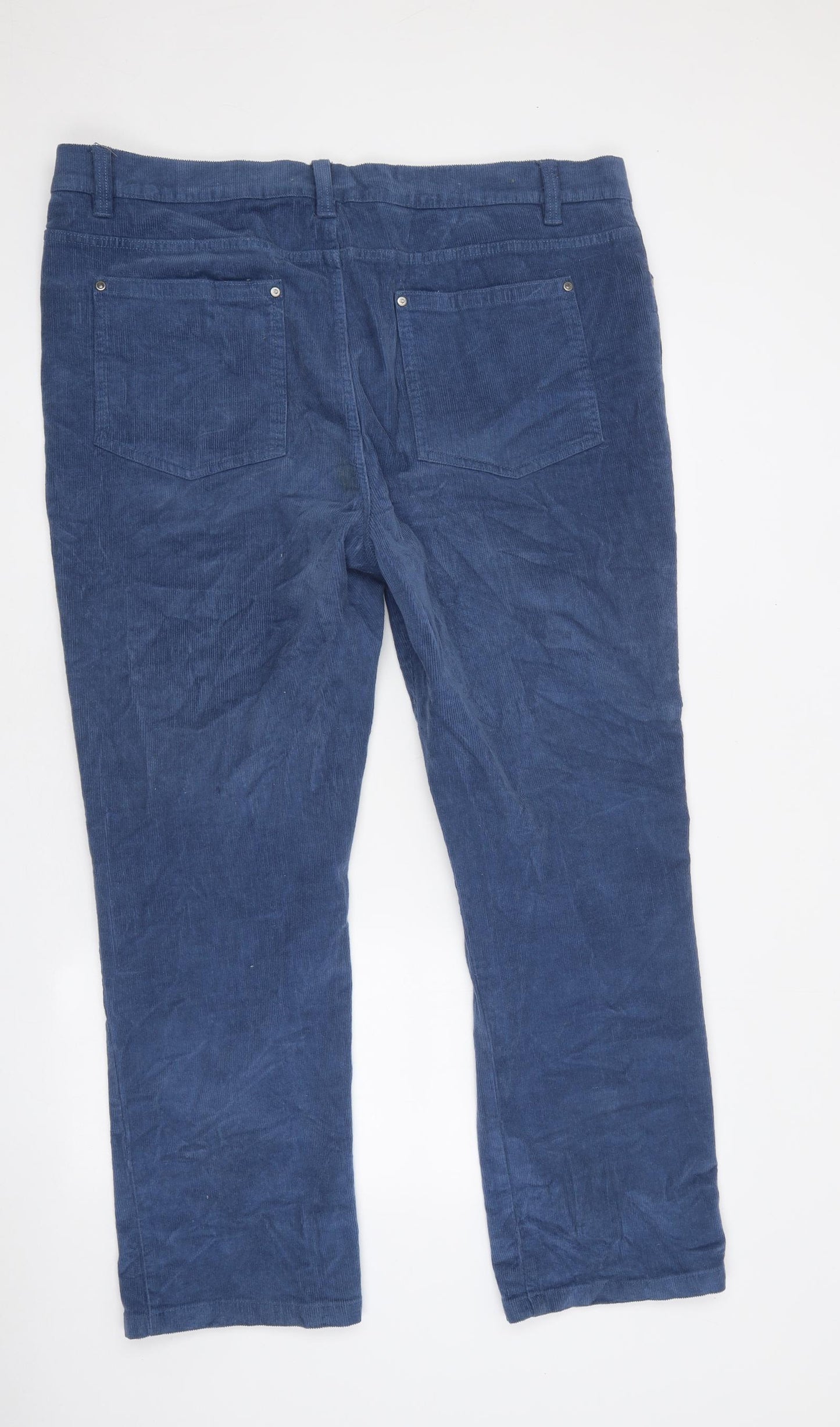Cotton Traders Mens Black Cotton Straight Jeans Size 42 in L29 in Regular Button