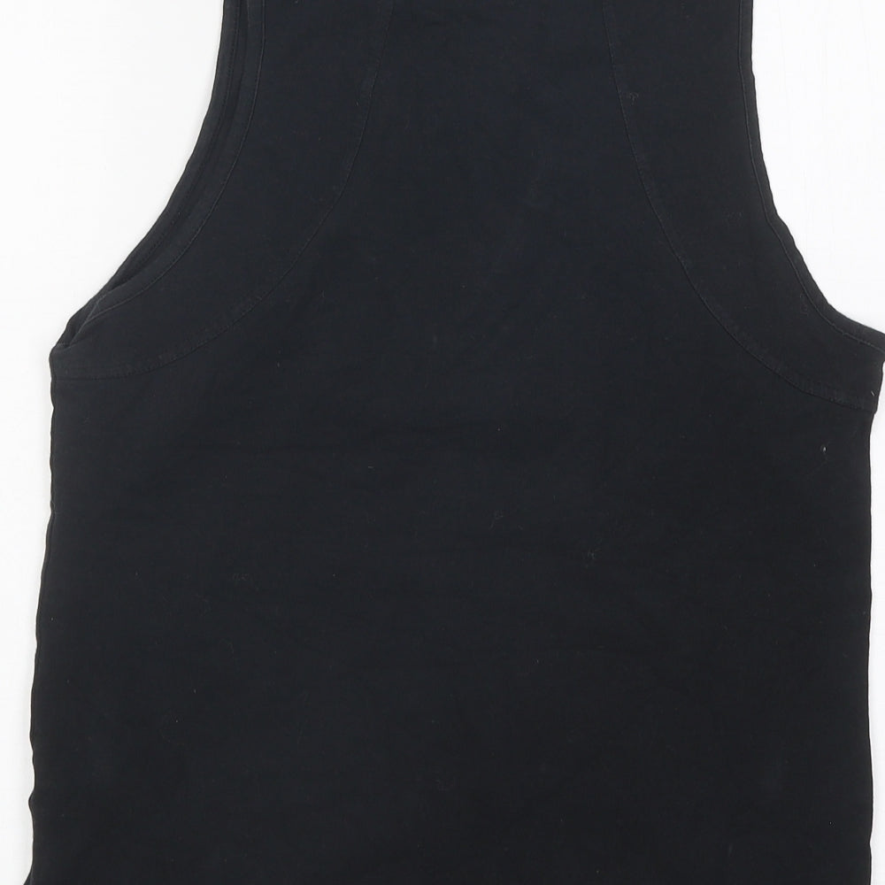 Nike Womens Black 100% Cotton Basic Tank Size XL Round Neck