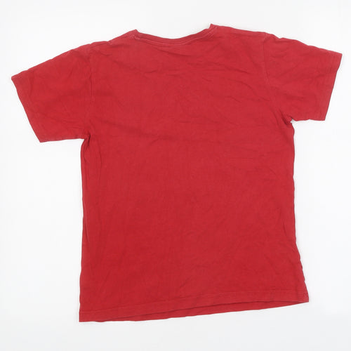 NEXT Boys Red 100% Cotton Basic T-Shirt Size 9 Years Crew Neck Pullover - Star Wars