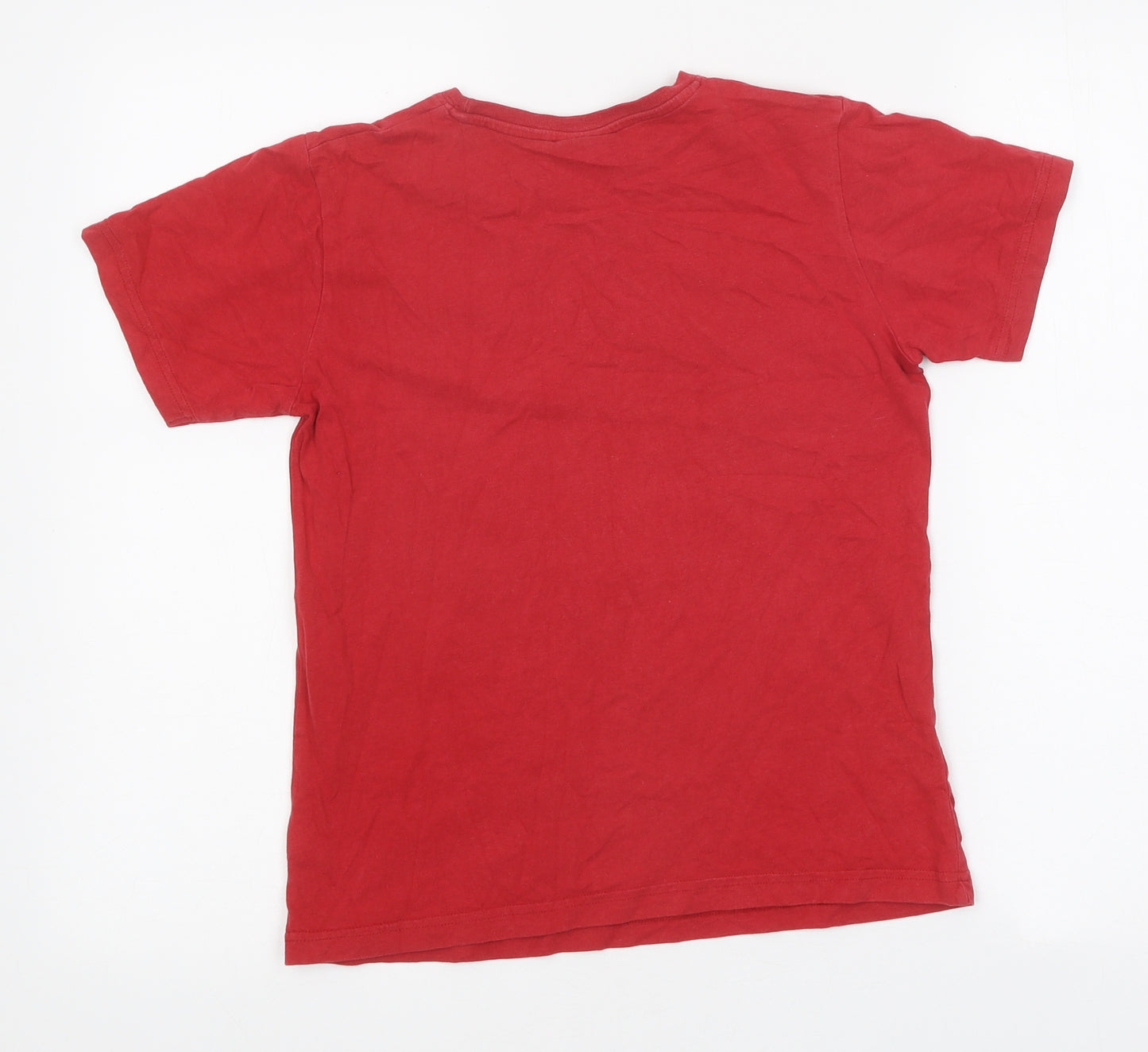 NEXT Boys Red 100% Cotton Basic T-Shirt Size 9 Years Crew Neck Pullover - Star Wars