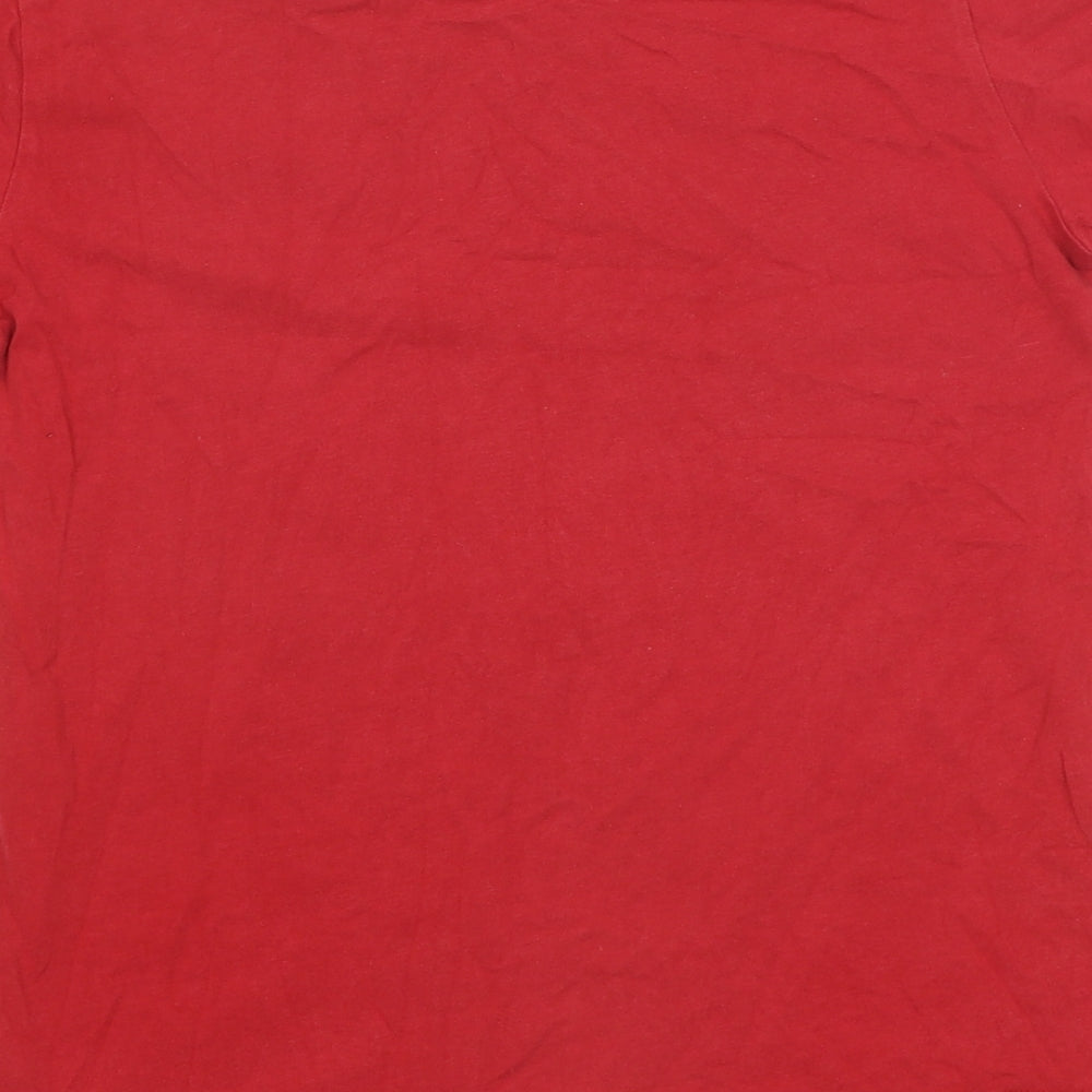 NEXT Boys Red 100% Cotton Basic T-Shirt Size 9 Years Crew Neck Pullover - Star Wars