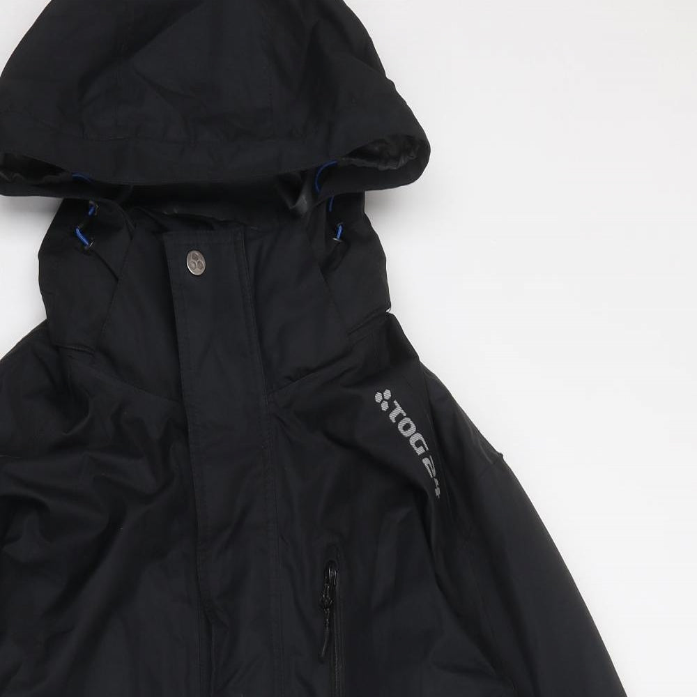 TOG24 Mens Black Windbreaker Jacket Size S Zip