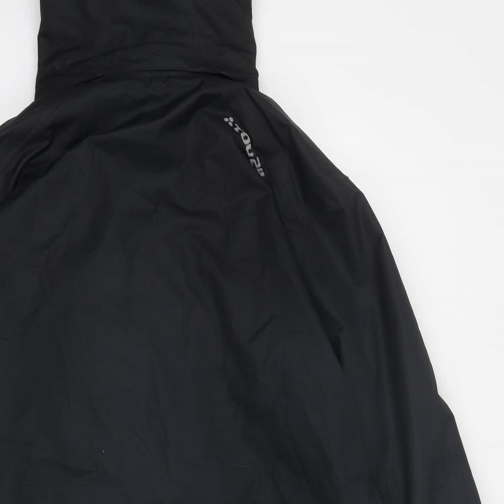 TOG24 Mens Black Windbreaker Jacket Size S Zip