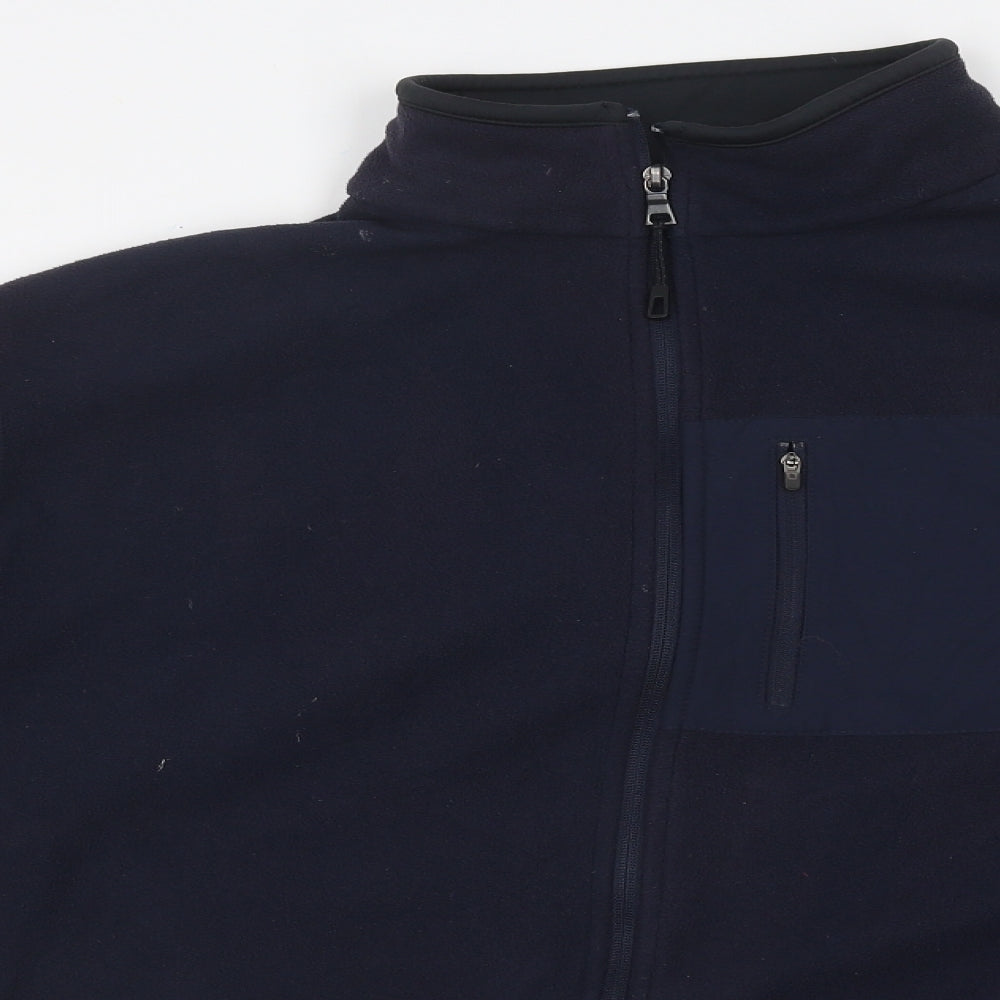 Marks and Spencer Mens Blue Jacket Size XL Zip