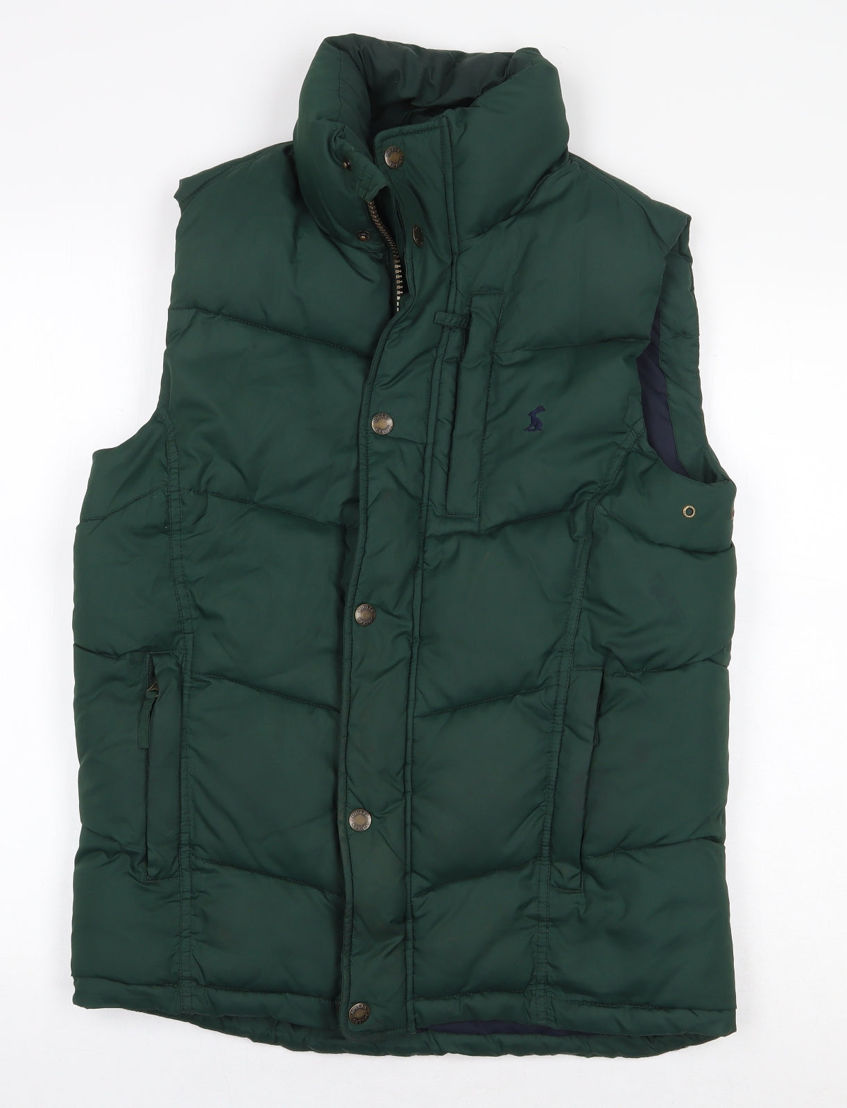 Joules Mens Green Gilet Jacket Size S Zip