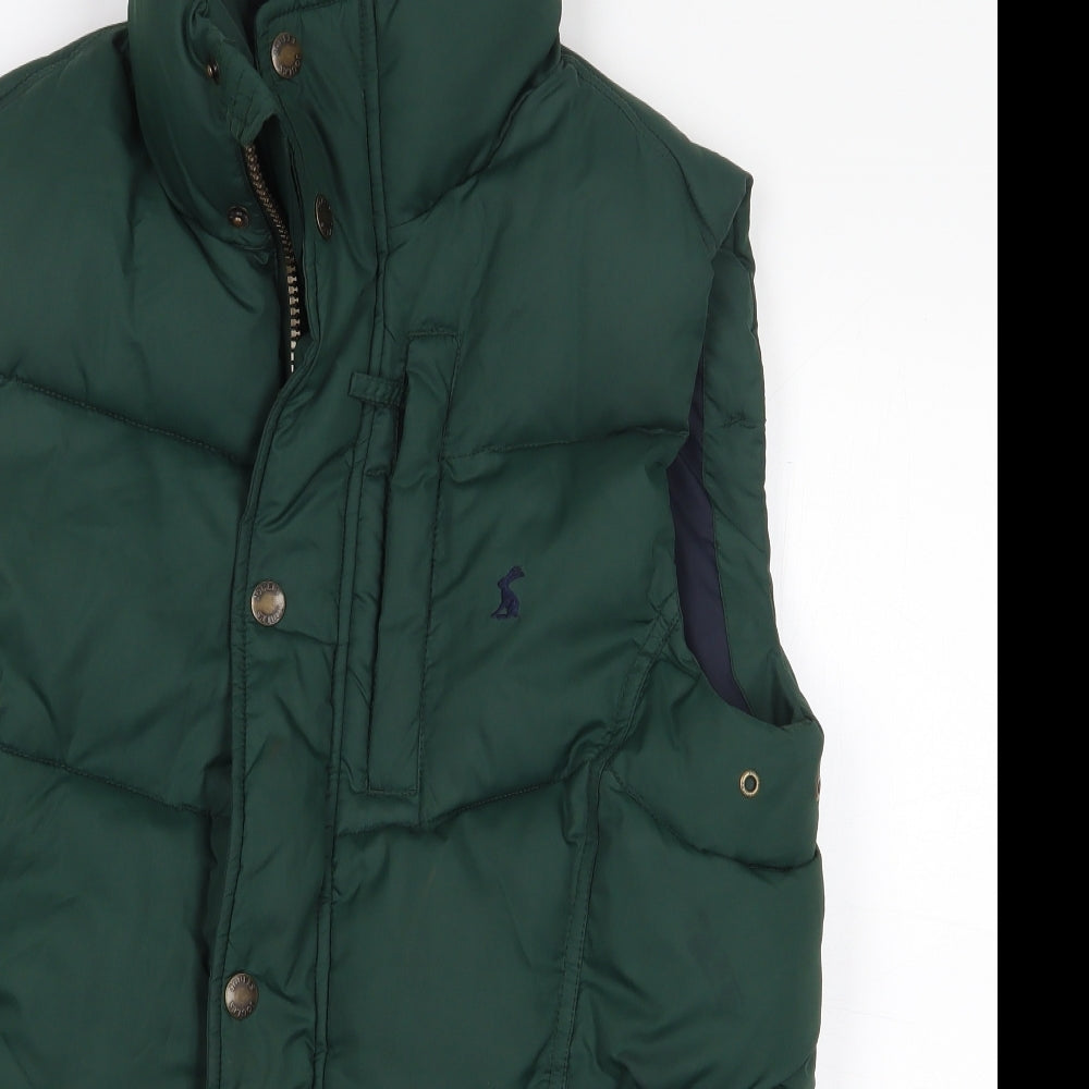 Joules Mens Green Gilet Jacket Size S Zip