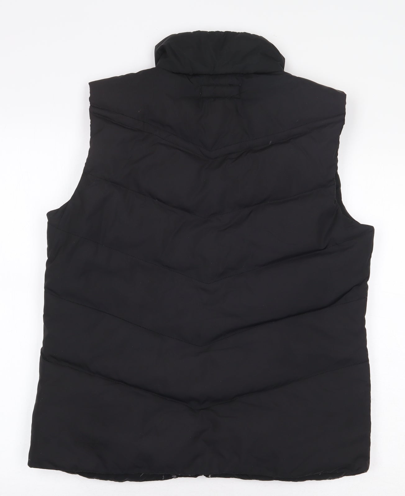 Ralph Lauren Mens Black Gilet Jacket Size L Zip
