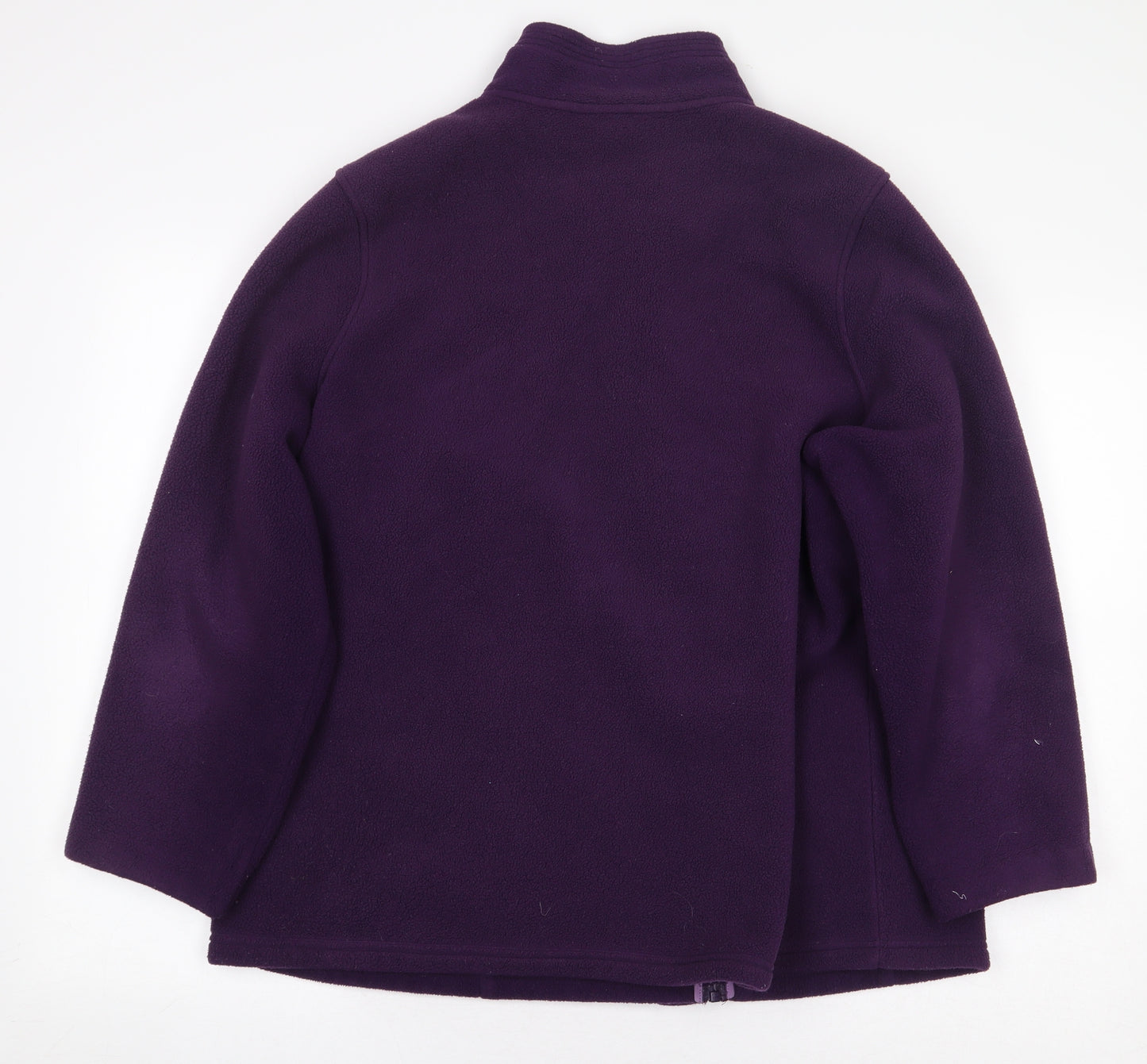 Marks and Spencer Womens Purple Jacket Size 18 Zip