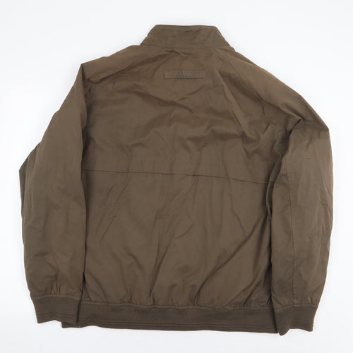 Maine New England Mens Green Bomber Jacket Jacket Size XL Zip